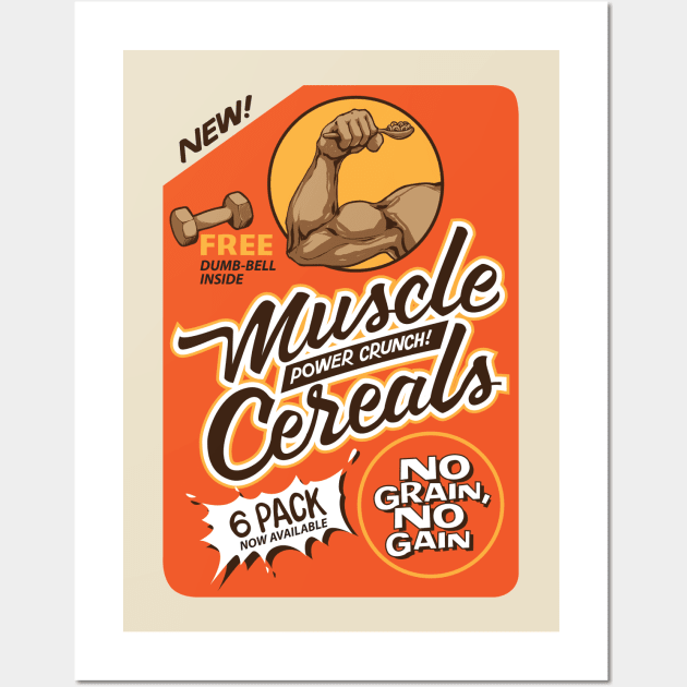 MUSCLE CEREALS Wall Art by ROVO